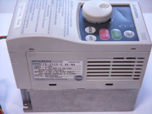 MITSUBISHI S500 INVERTER 1/2HP MOTOR DRIVE FR-S520-0.4K-NA