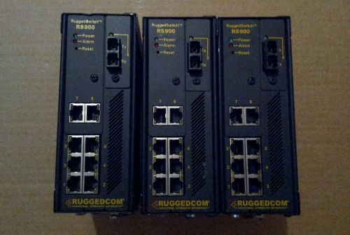 (3) RUGGEDCOM  INDUSTRIAL RS900 SWITCH