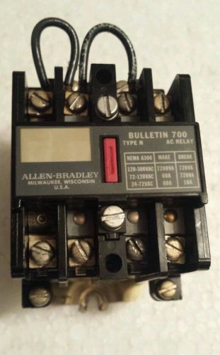 AB - Bulletin 700, Type N - AC Relay w/ 2 installed Poles - 120-VAC Coil