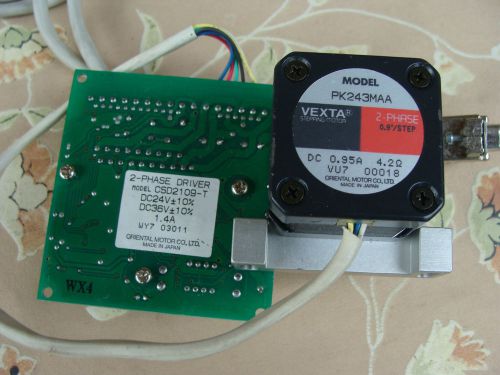 Vexta stepper motor model PK243MAA with cotrol driver