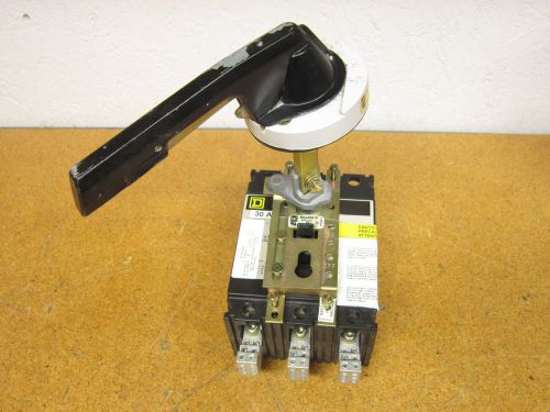 Square D FAL32030 Circuit Breaker 30A 240VAC W/ 9421LN1 Operator Switch 9421LH6