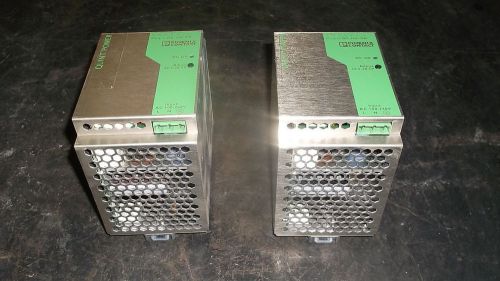 PHOENIX CONTACT QUINT POWER,QUINT-PS-100-240AC/24DC/10, 24 VDC/10A,LOT OF 2,USED