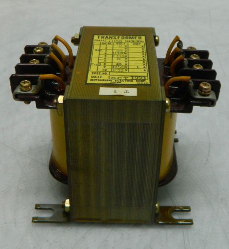 Mitsubishi Transformer, # BT-5055, 50 VA, 1 PH, 100-110 to 50V, Used, WARRANTY