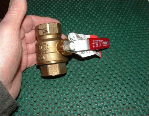 PROLINE 1&#034; LEAD FREE BALL VALVE 150 WSP 600 WOG ~ 1-1/4&#034; THREAD THREAD SIZE