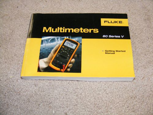 (1) FLUKE MULTIMETER MANUAL 80 SERIES   &#034;USED&#034; IN VERY GOOD SHAPE