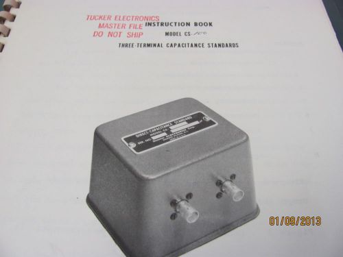 BOONTON MODEL CS-100: Three Terminal Capacitance Standards - Instruction Book