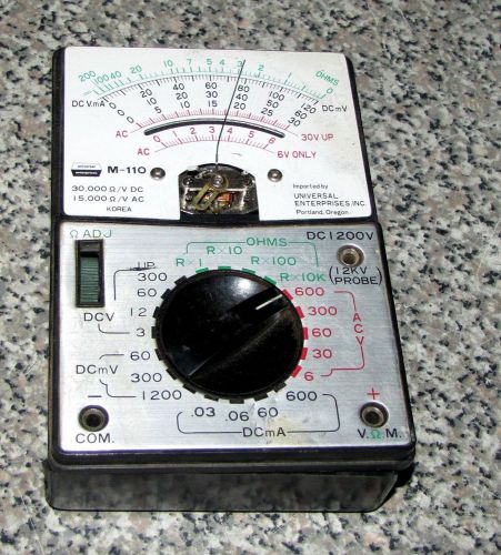 Universal enterprises m-110 multimeter - repair for sale