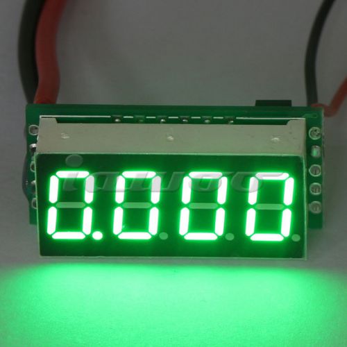 Dc 0-9.999a ammeter current panel meter 0.36&#034; green 4 digit led display for sale