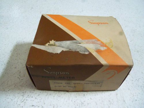 SIMPSON MODEL 29W 0-50 DV VOLTS 10523 METER *NEW IN BOX*