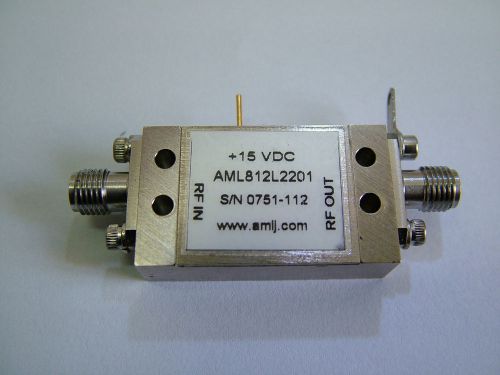 RF LNA 4 - 13.5GHz AML812L2201 AMPLIFIER GAIN 21dB PO 12dBm