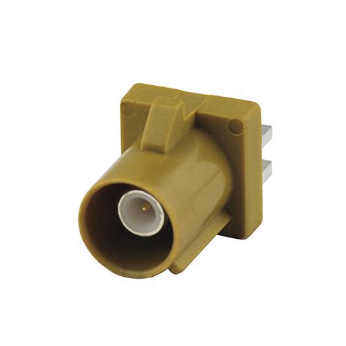 Fakra K PCB mount Plug End Launch connector Curry /1027 for Radio With IF output