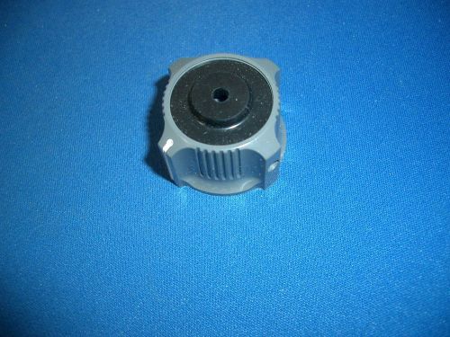 Tektronix TEK knob, dark grey, w/ hole, 4 flutes, 1-1/8&#034; diameter, 1/4&#034; shaft