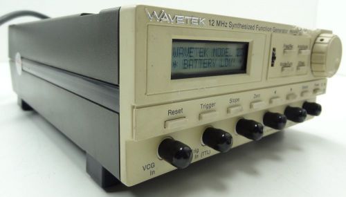 WAVETEK MODEL 23 / 12MHZ W/OPTION 001 SYNTHESIZED FUNCTION GENERATOR