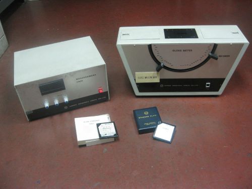 NIPPON DENSHOKU KOGYO Gloss Meter GlossMeter &amp; Measurement Unit + (2) Std Plates