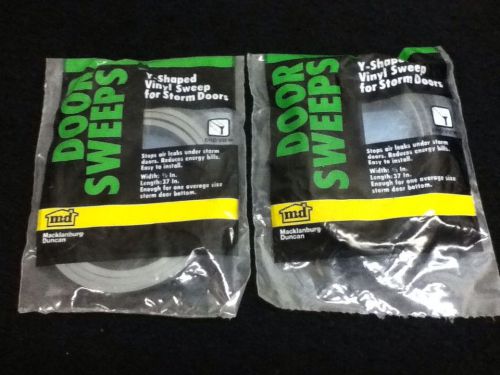 Lot of 2 y-shaped vinyl sweep for storm doors 37&#034; x 1/2&#034; new in pkg for sale