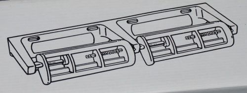 Double Roll Toilet Paper Tissue Dispenser American Specialties ASI 0264-1