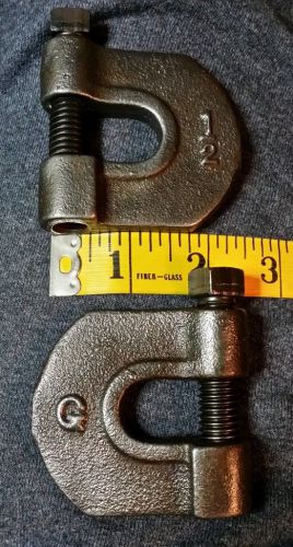 2 - Unique Paddle Style 11/16&#034; x 1-1/8&#034; deep Heavy Duty C/G Clamps