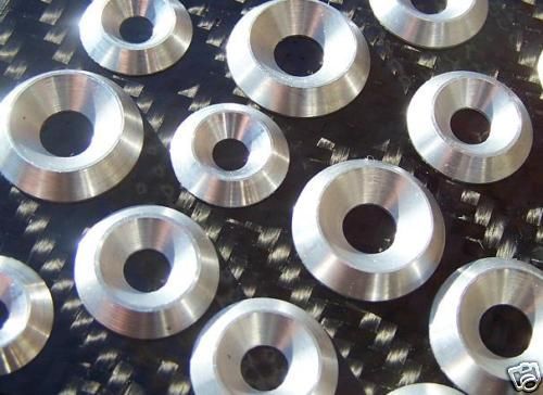 M3 CNC Billet Aluminum Finishing Washer Qty 10 finish