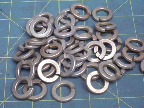 SPLIT LOCK WASHERS 1/2&#034; ID 7/8 OD .134 THICKNESS YELLOW ZINC (QTY 44) #57190