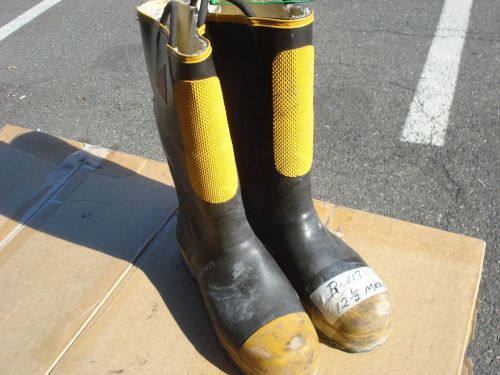 Firefighter Boots BLACK DIAMOND - Bunker Turn Out Steel Toe..12.5 M....R117