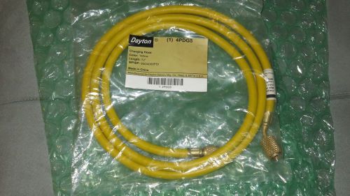 DAYTON Charging Hose, 4PDG5, Yellow,1/4 In SAE