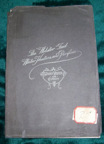 1899 Illustrated Catalog Warren Webster Co Heaters Steam Separators Camden  N J