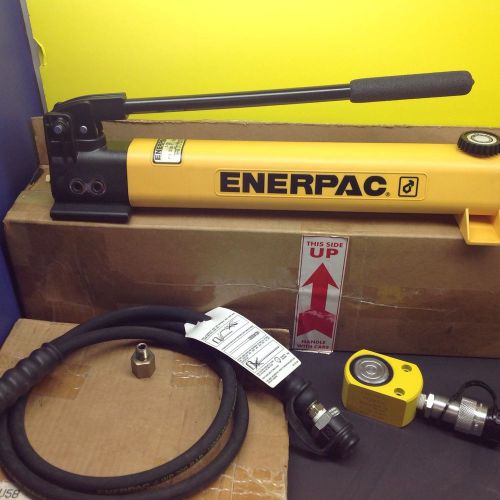 ENERPAC RSM-100 Hydraulic Cylinder LOW PRO 10 Ton  P202 2 Speed Hydraulic Pump