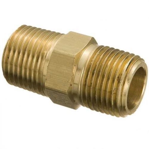 Weatherhead 3325x6x4 3/8&#034;x1/4&#034;mpt brass hex nipple lot of 12 for sale