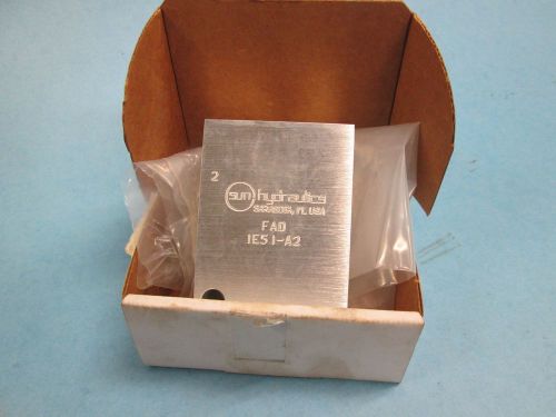 Fad-ie51-a2 sun hydraulics aluminum hydraulic cartridge valve block for sale