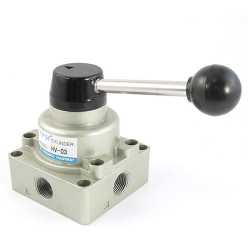 HV-03 Pneumatic Air Flow Control 3 Positions 4 Ways Hand Lever Valve