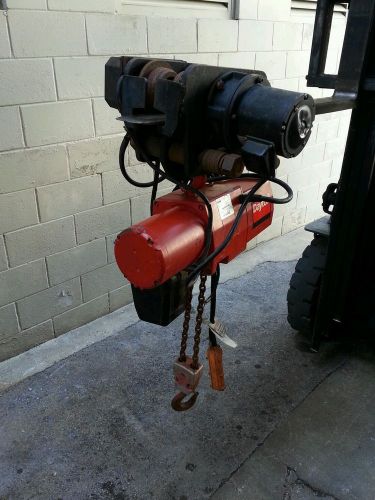 2 TON DAYTON HOIST WITH***MOTORIZED BEAM TROLLEY***