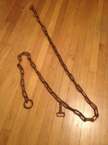 Rusty antique logging chain. mule chain 8 .5 &#034; for sale
