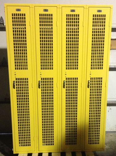 METAL SINGLE TIER STORAGE LOCKERS 48&#034; W x 72&#034; H x 15&#034; D