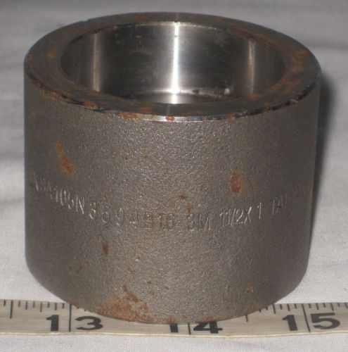 High Pressure Steel 1-1/2&#034; x 1&#034; Socket Weld Coupling  ***FREE SHIPPING***