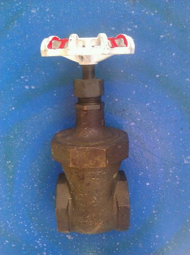 TOYO VALVE RED WHITE  2&#034; GATE VALVE BRASS 125 S 200 WOG Fig No 291 Class 125