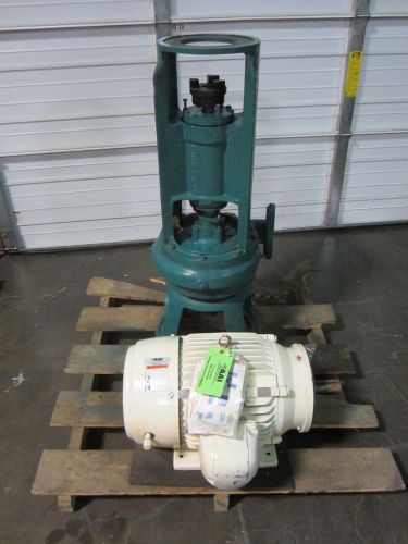 Crane Deming 20 HP 7196 Vertical Dry Pit Solids Handling Centrifugal Pump 4X4X2