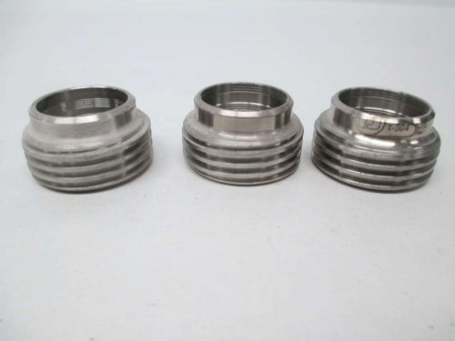 LOT 3 NEW WAUKESHA 15R-1 CHERRY-BURRELL SANITARY THREADED 1IN FERRULE D335294