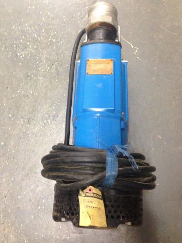 Tsurumi NK2-22 submersible dewatering electric trash pump 3 HP 220v great shape