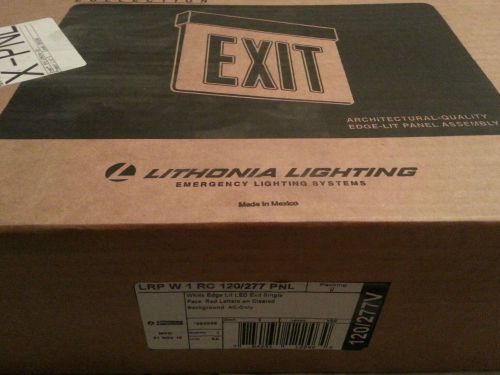 Lithonia lighting lrp w 1 rc 120/277 pnl exit light for sale