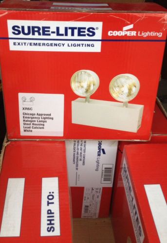 Cooper Lighting XR6C Sure-Lites Universal Mount Double Head Emergency Halogen