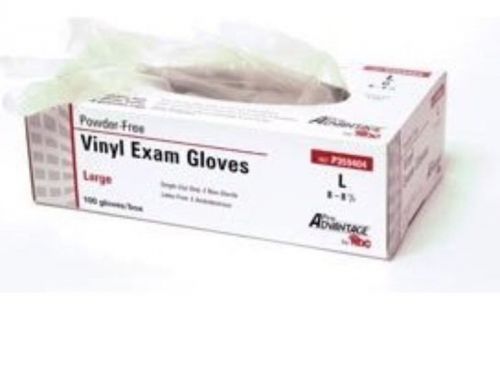 100 pcs vinyl disposable gloves powder free (non-latex-nitrile)  size: medium for sale