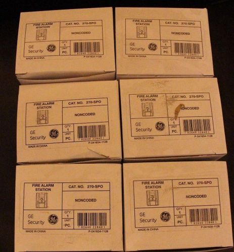 GE Security Fire Alarm Station set of 6