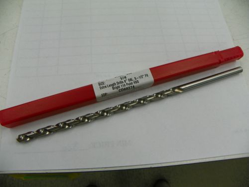 TITAN 1/4 &#034; EXTRA LENGTH TWIST DRILL 8&#034;   B014