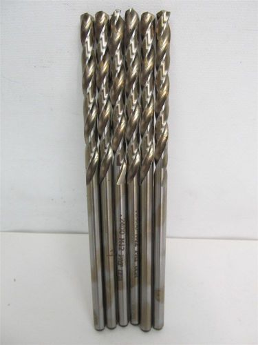 0.2480&#034;, Cobalt, 6&#034; OAL Aircraft Extension Drill Bits - 6 each