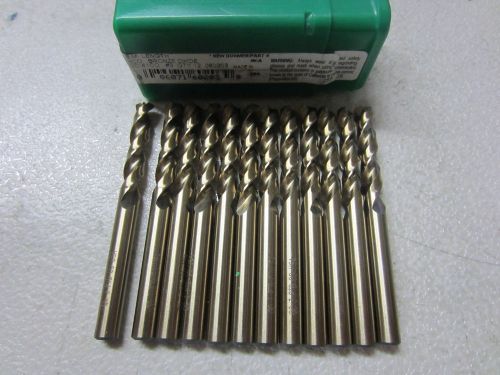 12 pcs PTD Precision Twist Drills #5 Parabolic Flute Screw Machine Length 060203