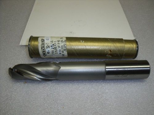 1&#034; x 1&#034; x 2-1/2” x 7-1/4&#034; 2 FL RL32-7 Ball HSS Weldon Tool End Mill-W51