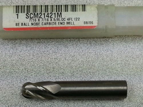 7/16&#034; Carbide Ball Nose End Mill