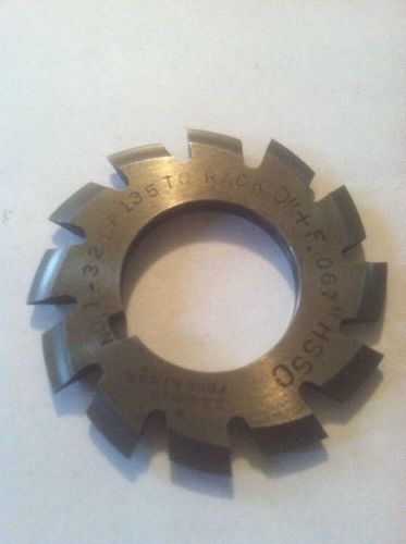 NEW INVOLUTE GEAR CUTTER #1 32P 135-RACK 7/8&#034;bore HSS brown &amp; Sharpe