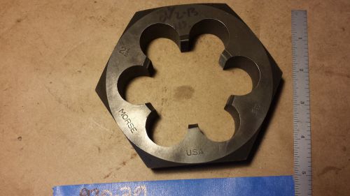 2-1/2-13  4-1/2&#034; X hex die Morse   USA  (930-29)