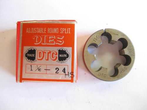 1 1/16-24 ROUND ADJUSTABLE   SPLIT DIE 2&#034;  1-1/16-24